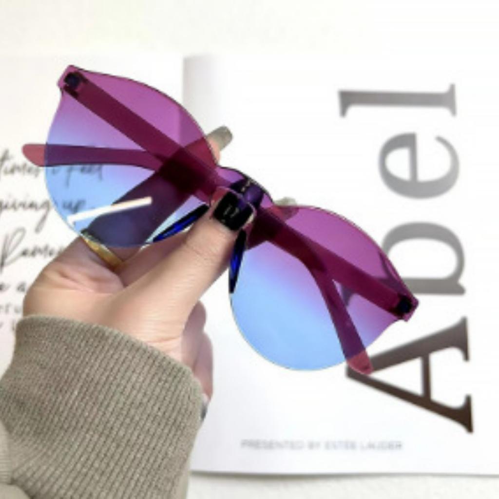 Summer New Round Frame Sunglasses Fashion Beach Jelly Color Sunglasses For Women