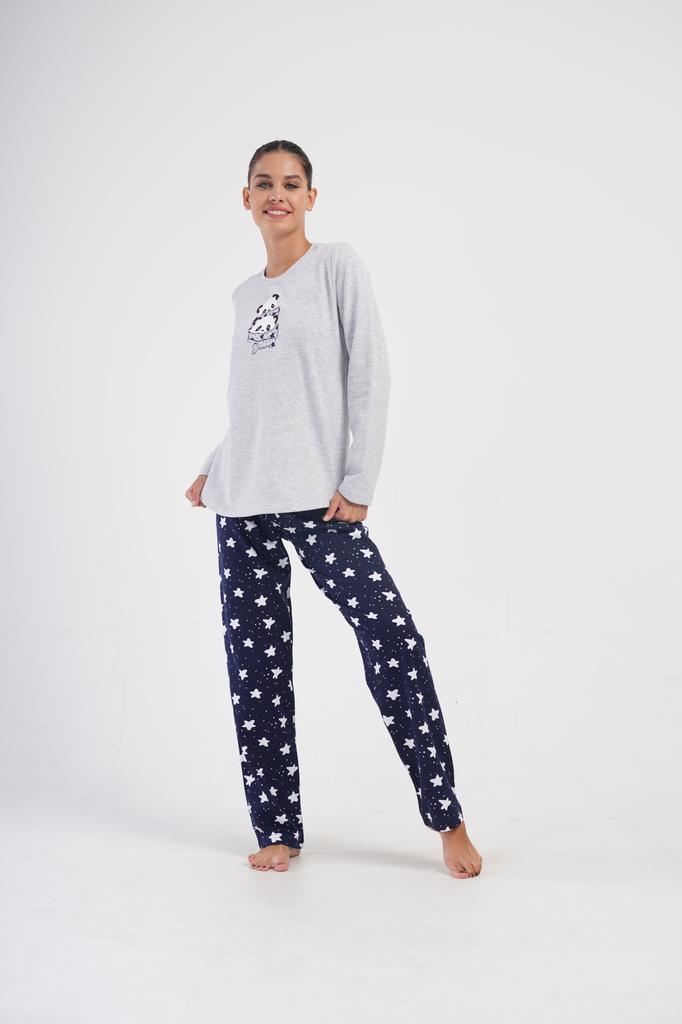 Women's Cotton Pajamas Long Pants And Long Sleeve S Vienetta Pandas