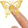 500pcs Golden Foil Butterfly Stickers - Self-Adhesive Envelope Sealing Labels, Perfect for Gift Cards, Birthday Parties & Handmade Crafts