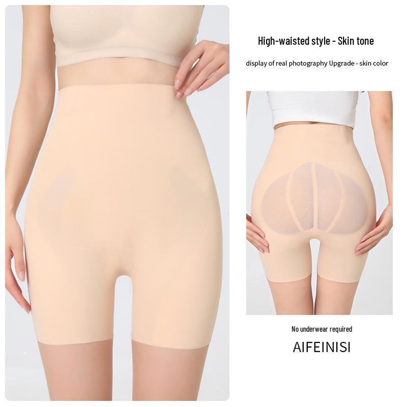 

Women s Summer Seamless Peach Buttocks Hip-Lifting Safety Shorts - Anti-Exposure, Abdomen Tightening, Three-Quarter Length M (85-100 jin)
