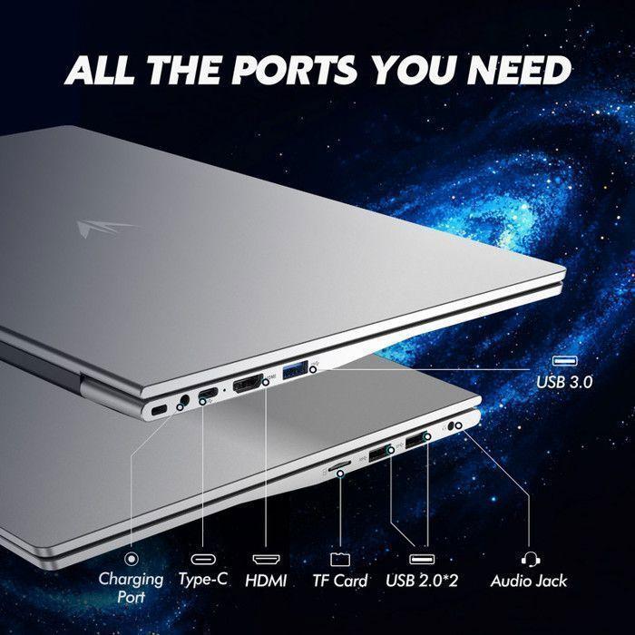 PC Portable AUUSDA - Windows 11 PRO - 15.6" AMD Athlon Silver 3050E , Dual-Core RAM 8Go -256Go SSD - WiFi5,Ordinateur Portable
