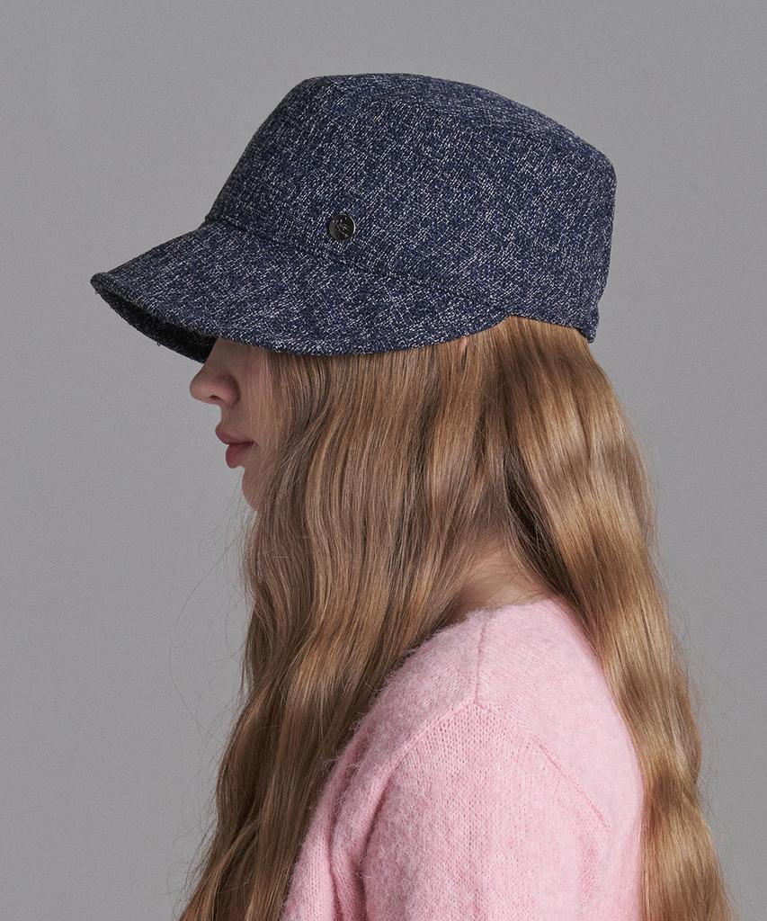 Hwaiteusaenjeu Tweed Military Cap Variant Hat Bitchley (6 Colors)