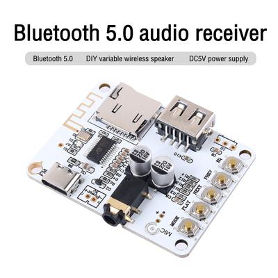 TYPE-C DC 5V Bluetooth 5.0 Audio Receiver Board With USB TF Card Slot Decoding Playback Wireless Stereo Music Module