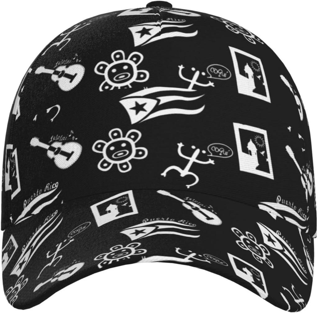 Puerto Rico Flag Cap Puerto Rico Baseball Cap Puerto Sun Hat Adjustable Cap Flag Hat Trucker Hat for Women Men
