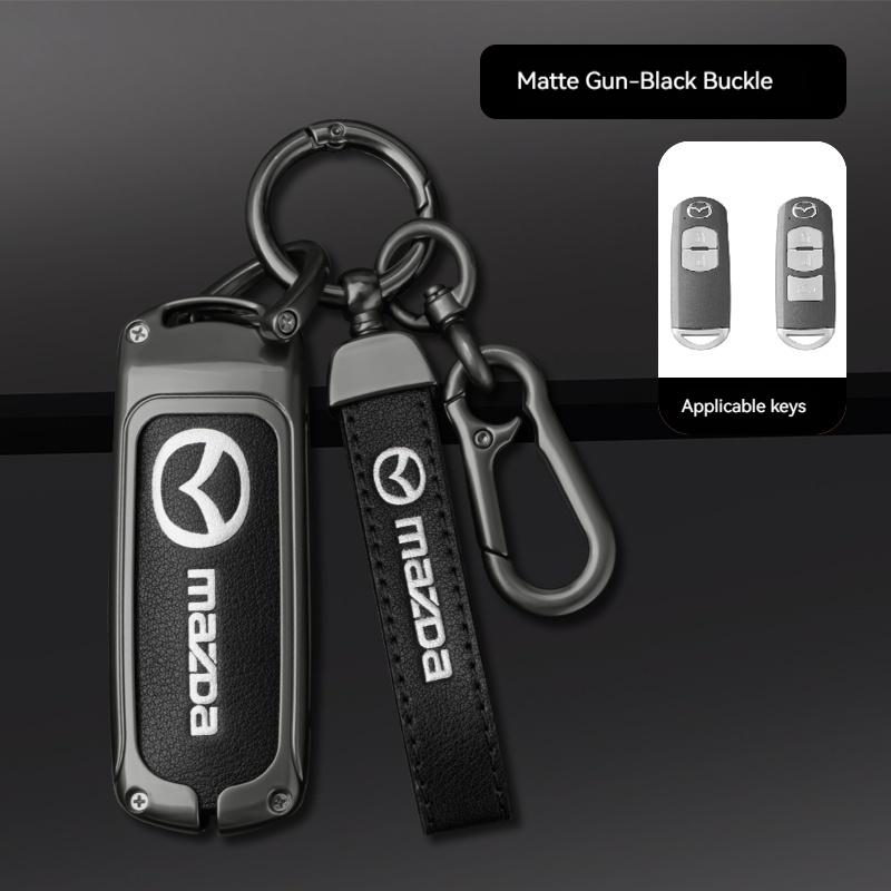 

2025 Hot Zinc Alloy Car Key Holder for Mazda Axela Atenza 3 2 6 CX3 CX5 CX30 CX8 CX9 MX5 RX7 RX8 SKYACTIV Remote Protector Car K