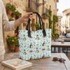 Christmas Snowman Penguin Printed Tote Bag Casual Large Capacity Shoulder Handbag for Daily Use