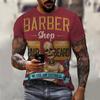 Funny Barber T Shirt For Mens Fashion Short Sleeve Uniform Tops Hip Hop Trend Harajuku Pullover Casual O-neck Oversized T-shirts