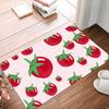 3D Cartoon Tomato Fun Doormat Anti-slip Area Rug for Living Room Bedroom Sofa Doormat Kids Floor Carpet Decor Washroom Floor Mat