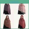 Ethnic Style Embroidered Scarf With Tassels For Women Fall Fashion