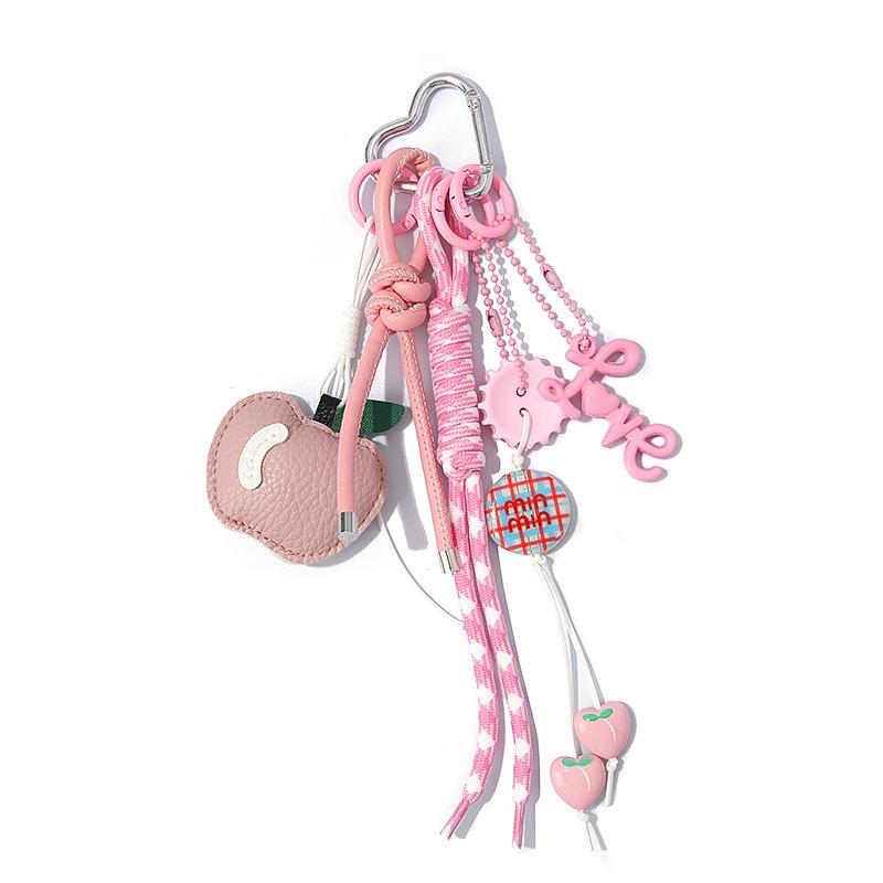 New handwoven rope creative apple bag pendant fashion keychain pendant cute personalized car pendant