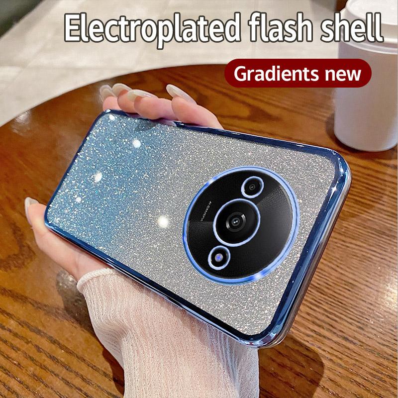 

Для Xiaomi Redmi A3 Чехол Xiaomi Redmi A3 Чехол для телефона Блестящий блестящий силиконовый объектив камеры Мягкая задняя крышка For Redmi A3