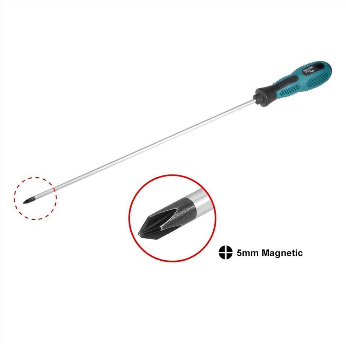 BHBL 2 Packs 12 Inches Long Slotted and Screwdriver Flat Blade Screwdriver Magnetic Screwdriver with Rubber Handle China Mainland