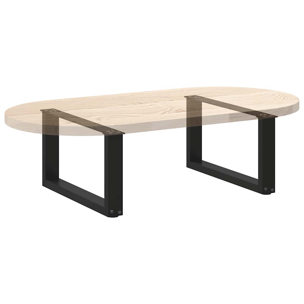 Vidaxl Nogi Do Stolika Kawowego, 2 Szt., Czarne, 60X(30-31) Cm, Stal