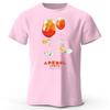 Fresh Cocktail Pure Cotton Tshirt Summer New Style Mens Leisure and Entertainment Printed Tshirt Large Loose Sports Top