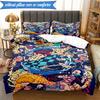 Vibrant Anime Characters 3pcs K-pop Music Group Bedding set,Ideal for Bedroom, Dormitory,Including Duvet Cover And 2pcs Pillowcases,Fan Gifts