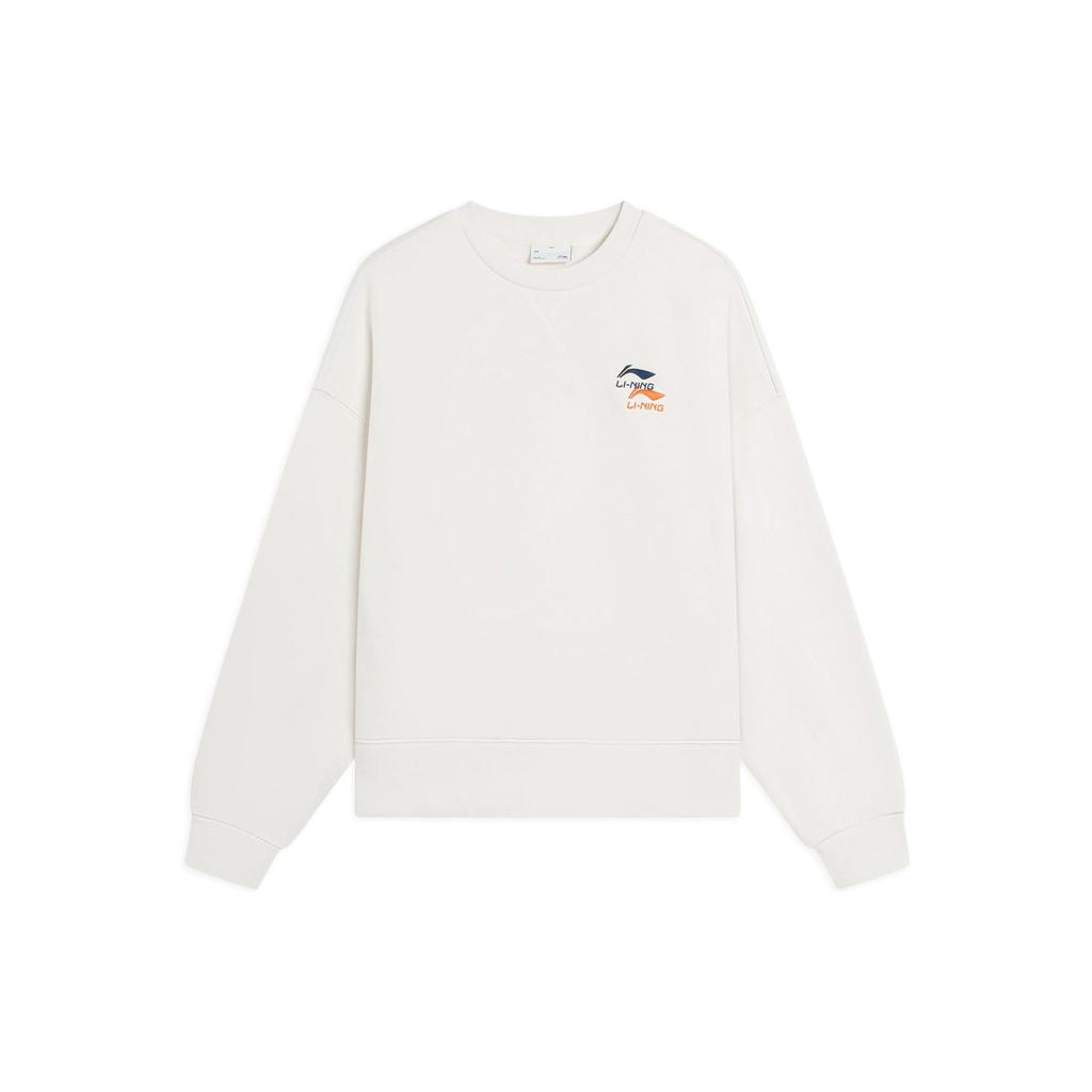 Li Ning Sweatshirt Women's White AWDSF70-1