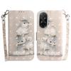 For Xiaomi Redmi A5 4G (171.7mm)/Poco C71 4G Case Pattern Printing Leather Wallet Phone Cover with Wrist Strap
