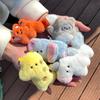 Mini Plush Keychains Animal Toys Soft Plush Doll Pendant Keychain Stuffed Backpack Decoration Cartoon Bag Charms Kids Gift