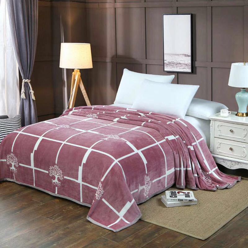 Autumn and Winter Printed Thick Coral Fleece Blanket, Falei Fleece Blanket, Cross-border Flannel Blanket