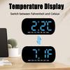5 Levels Brightness Digital Alarm Clock Temperature Display Table Clock  Temperature Display
