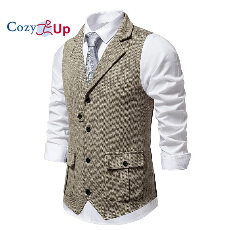 

Уютный мужской твидовый костюм, винтажный жилет с рисунком «елочка», шерстяной жилет для выпускного вечера, жилет для жениха M