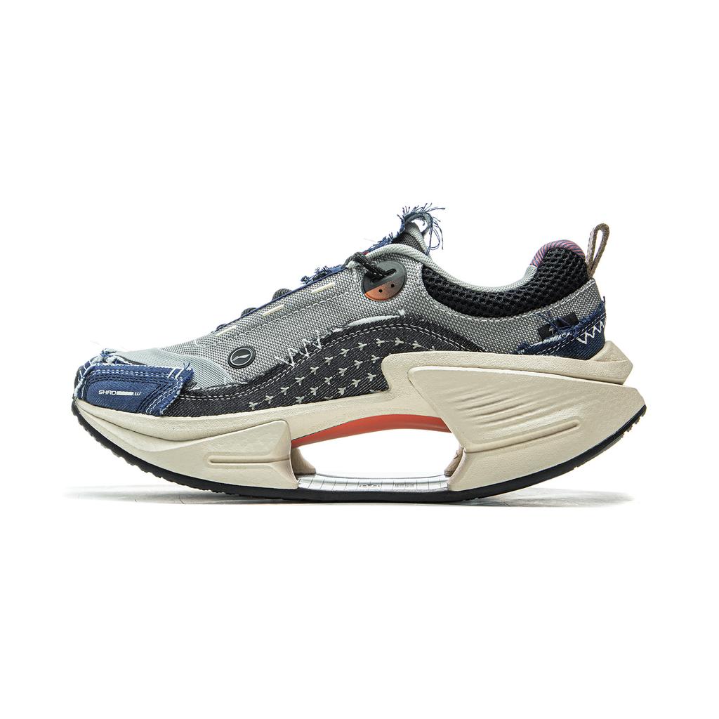 Li-Ning Staple X  Absolute Shadow VTG Reflective Trendy Sports Lightweight Rebound Wear-Resistant Low-Top Casual Shoes Men Casual Shoes AZGV147-2