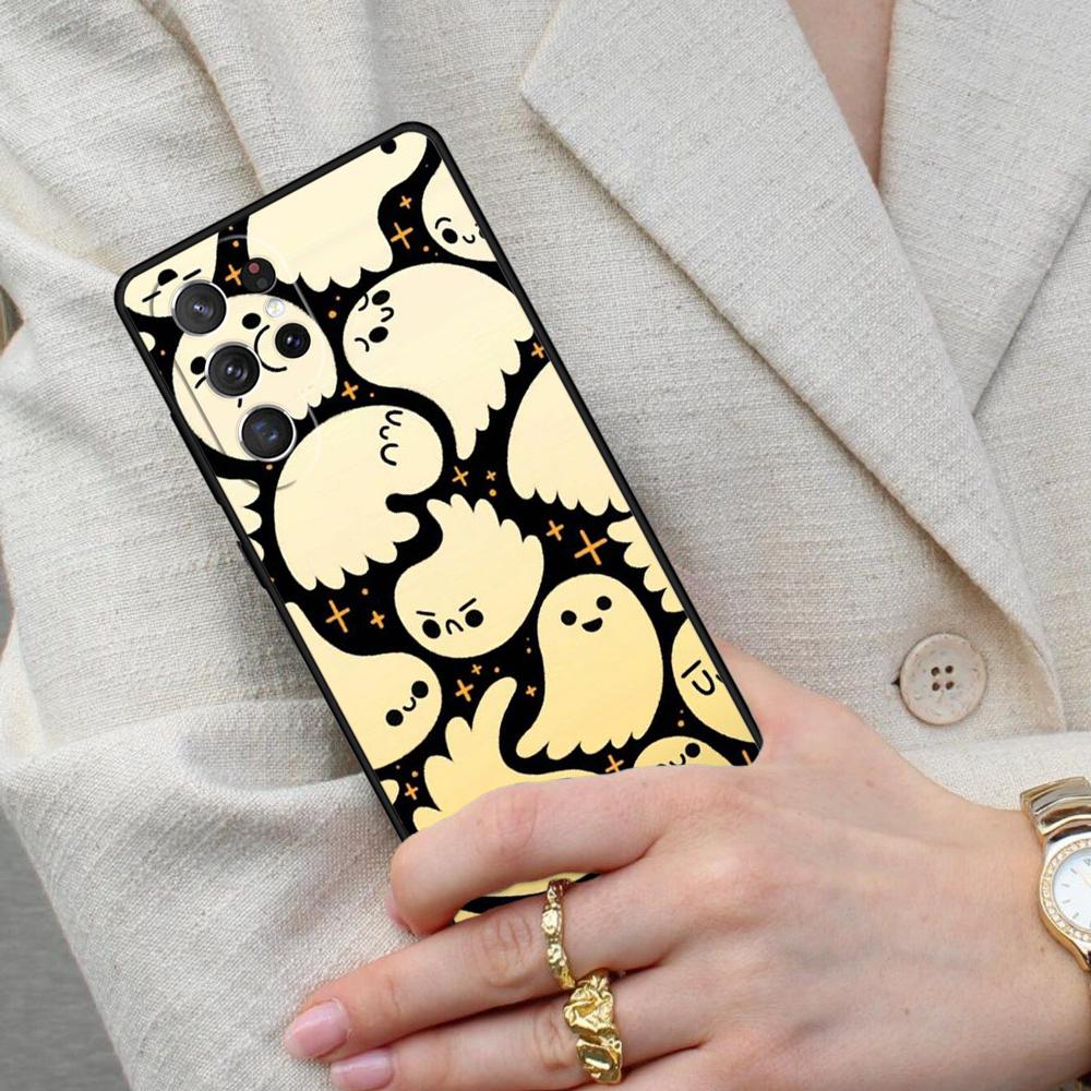 BOO Halloween Ghosts Cell Phone Case for Samsung Galaxy S26 Ultra S25 S24 S23 S22 S21 S20 Note10 Cover
