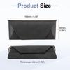 uxcell X PU Leather Eyeglass Hard Shell Eyeglass Portable Sunglasses Case for Men and Black and Camel 2-Pack 6.5" 2.6" Case, Anti-Scratch Protector,