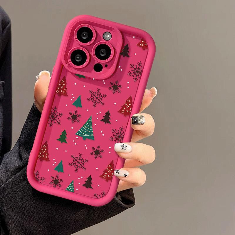 Christmas Pattern for iPhone17ProMax Phone Case 16 Apple 17 Matte 14/15 Premium 13 Fine Holes