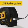 Multifunction Laser Rangefinder Rechargeable 80m 40m with 5m Tape LCD Display with Backlight Laser Tape Distance Measure