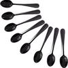 Demitasse Espresso Spoons, 4.9 Inches Stainless Steel Mini Coffee Spoon Small Spoons for Dessert, Set of 8 (Black)