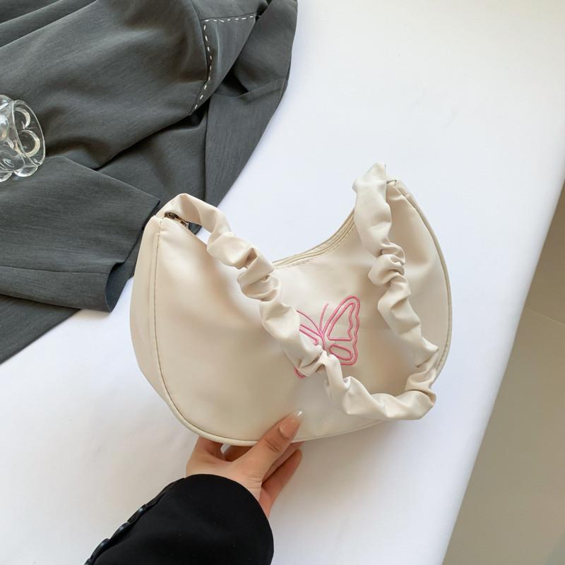 

Модная красочная повседневная сумка-тоут в корейском стиле на лето 2024 с дизайном бабочки белый