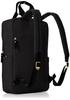 Prosperity Slim Business Backpack for Women, PTNK-02, Black, with Cowhide Leather and Nylon Design, Fits A4 and B4 Documents, and Fits Commuters.