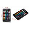 LED Car Interior Ambient Light - Remote Control Wireless Roof & Footwell Decoration (Auto Styling),2pcs.