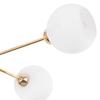 Asturia Gold Ceiling Lamp 4-Flat White Lampshade E27