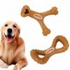 Indestructible 15CM Solid Beechwood Dog Chew Toy for Large Breeds Heavy Duty Chewing Dental Health Interactive Treat Hole Long