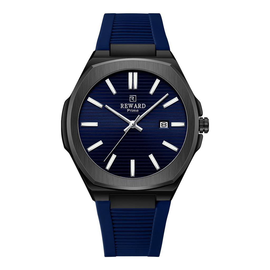 REWARD RD632829M 632829 Waterproof Luminous Hands Auto Date Men Quartz Watch High Quality Silicone Band Sport Business Watch