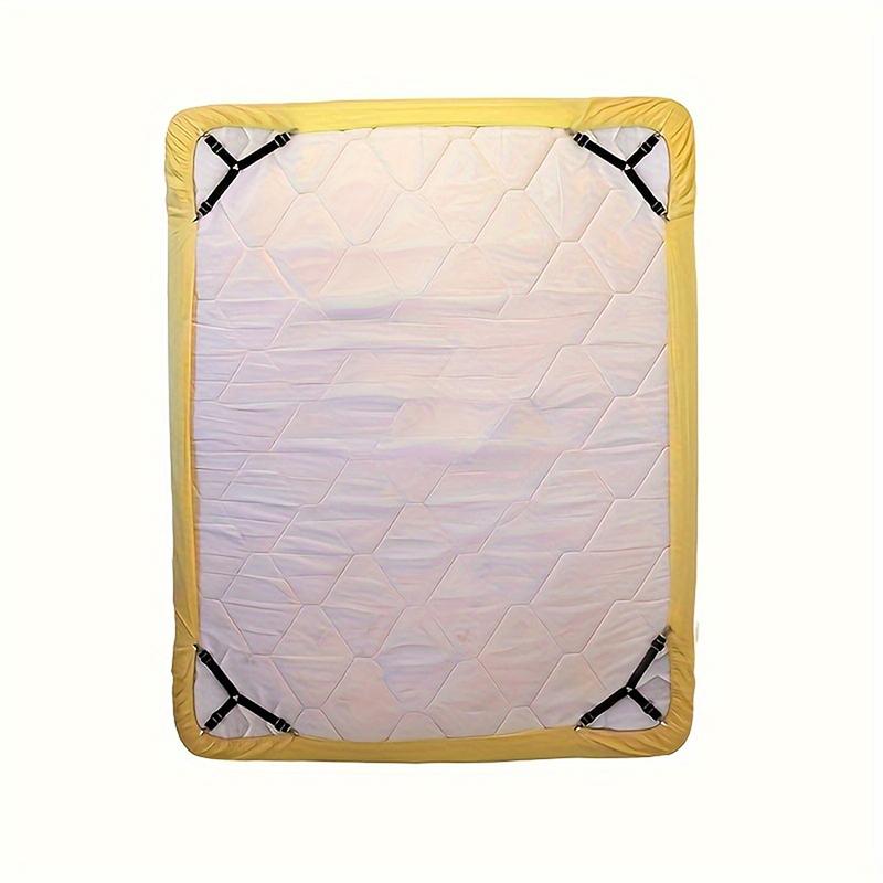 4 Pcs Triangle Bed Sheet Holders Fitted Sheet Clips Adjustable Sheet Suspenders Mattress Gripper Clips For Bed Mattress Cover