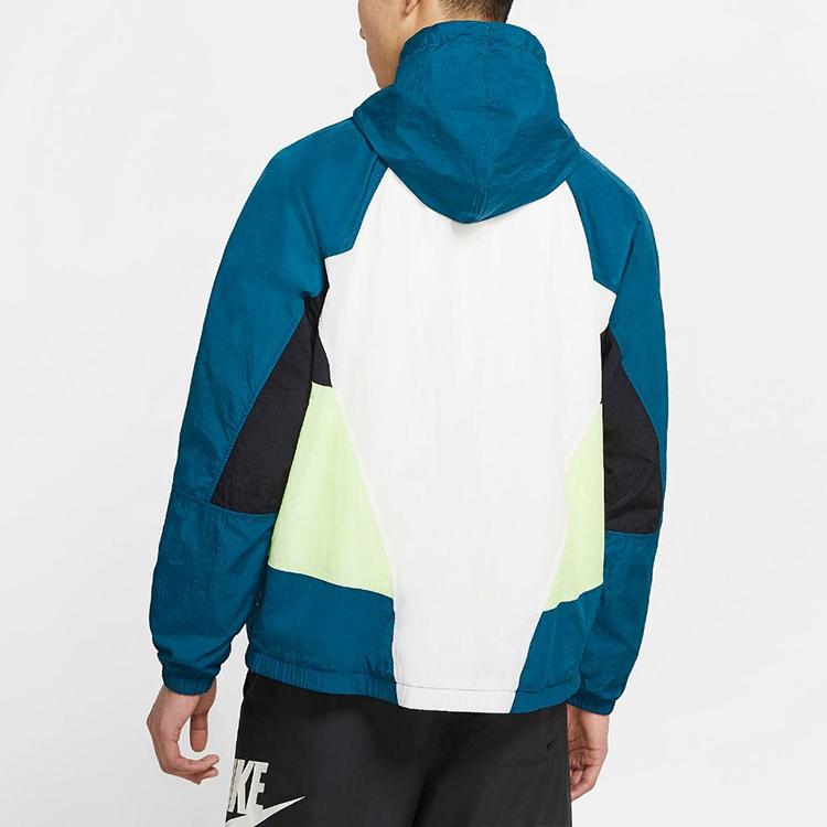 Nike Heritage Windrunner Woven Logo Sports Jacket Men Outerwear Force-Blue CJ4359-499