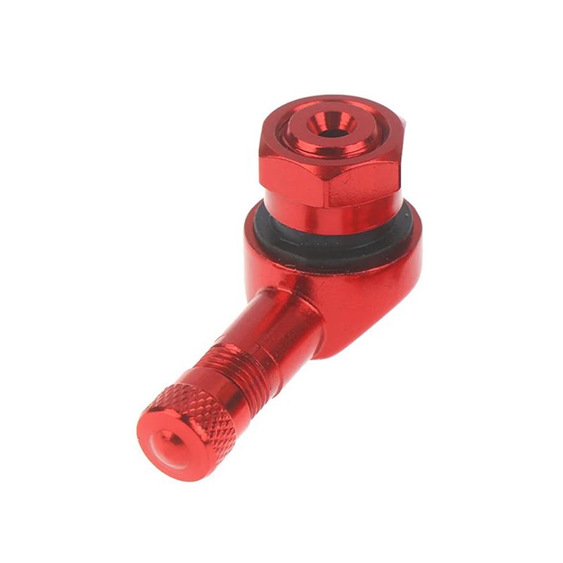 1Pc 90 Degree CNC Motorcycle Tire Valve Stems 17mm Universal CNC Aluminum Tubeless Valve Stems 10 Color Valve Caps