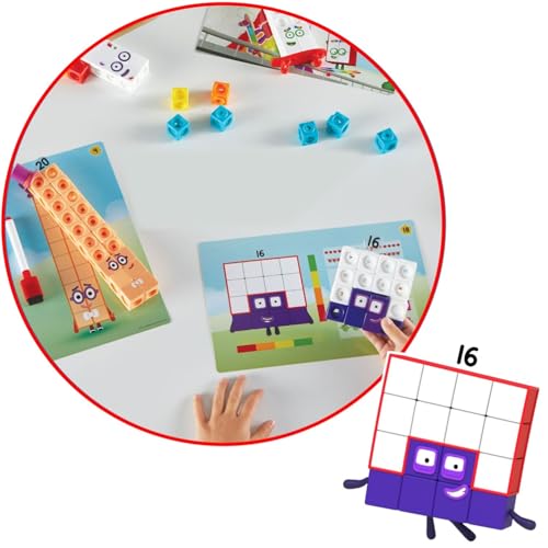 Learning Resources NumberBlocks MathLink Cubes Number Blocks 11-20 155 Cubes Activity Set Math Toys with Japanese Guide 94477-J Genuine Product One