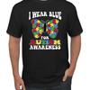 I Wear Blue For Autism Awareness Mens T Shirt