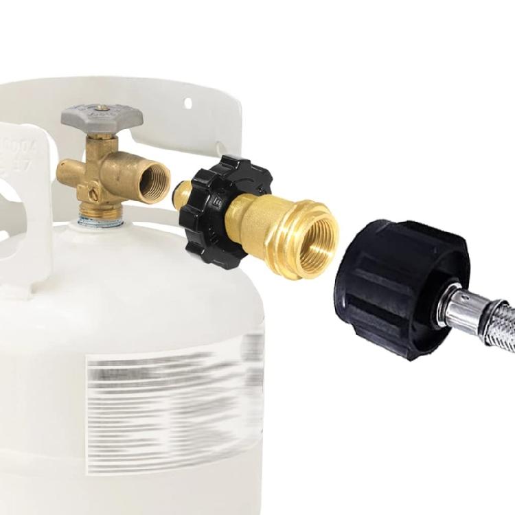 Leak Proof Camping Gas Canister Adapter Fast Connect Systems Corrosions Resistant For Hiking And Barbecues