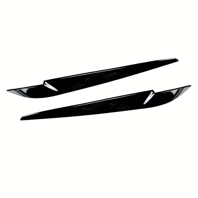 1Pair Car Front Headlight Eyelid Eyebrow Cover Trims For BMW X5 X6 F15 F16 2014 2015 2016 2017 2018