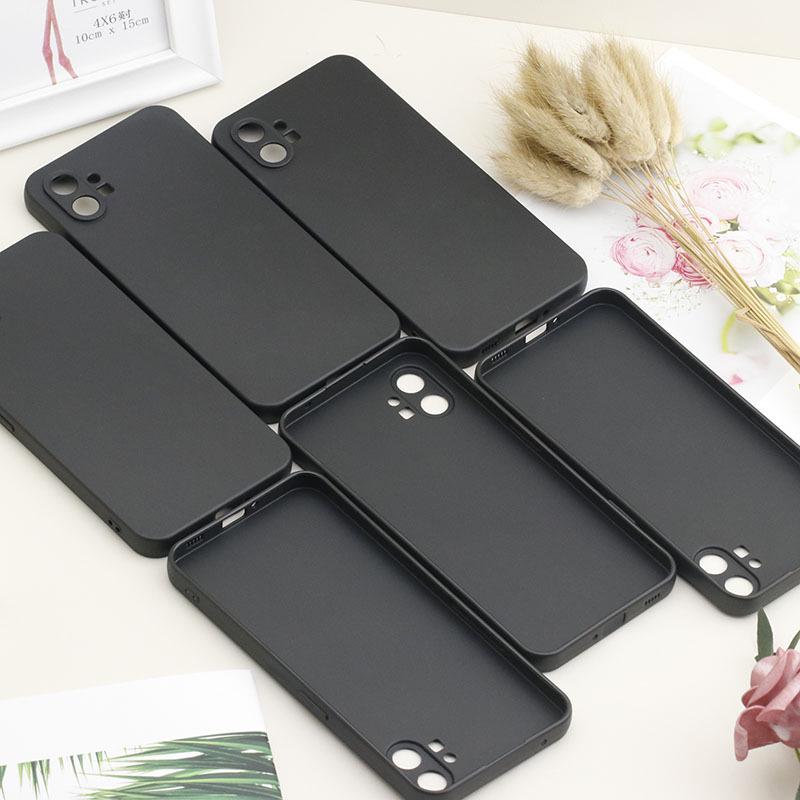 TPU Matný Černý Ochranný Kryt proti Pádům pro Mobilní Telefon Nothing Phone 1