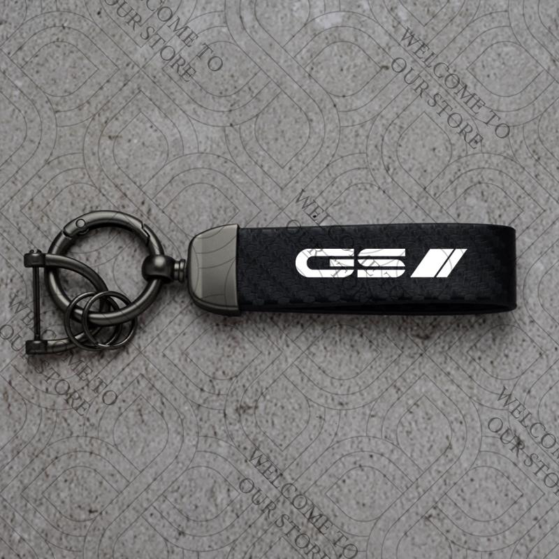 

For Opel GS // GSI OPC LINE Logo Zafira Astra Mokka Movano Insignia Car Carbon Fiber Leather Car KeyChain Custom Key Rings Gift