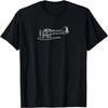 Der Biber auf Schwimmern_ Wasserflugzeugpilot Hemd Vorder- und Rückseite T-Shirt