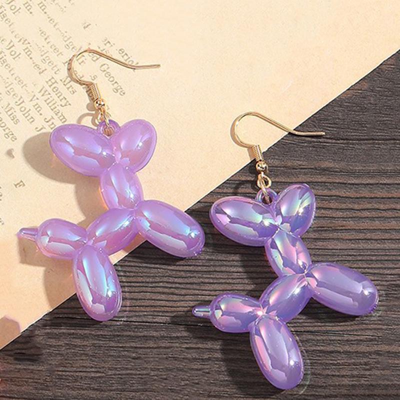 Neue Trendige Bunte Ballonhund Ohrringe für Damen Mädchen Tägliche Accessoires Party Kunst Ästhetik Schmuck Geschenk Mode Ohrhänger