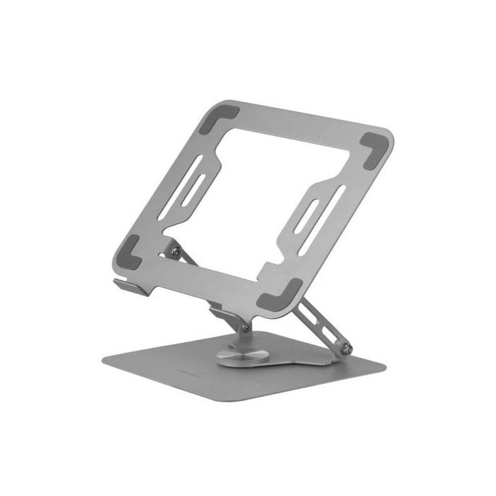 Mars gaming ma-rsn, support pour ordinateurs portables et tablettes jusqu'à 17", réglage en hauteur + inclinaison + rotation 360,