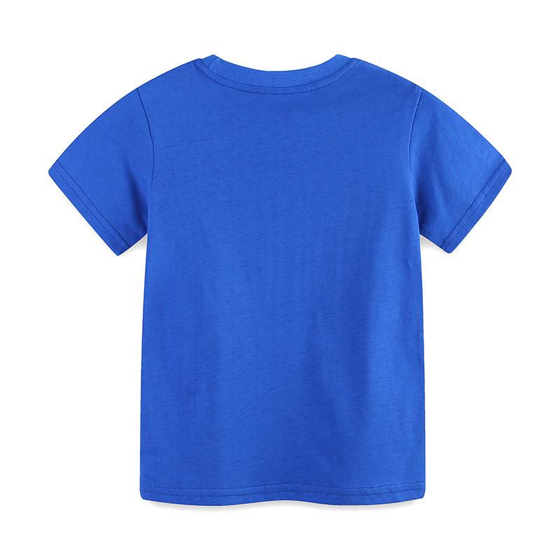 Summer New Arrival Boys' T-Shirt: Fashionable Cartoon Print Sweatshirt Children's Crew Neck Short-Sleeved Top